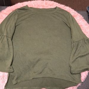 Flared sleeve olive top - Old Navy
